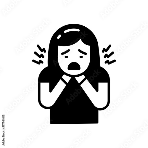 Choking icon in vector. Illustration