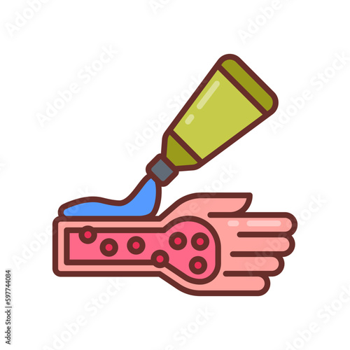 Allergic Reaction icon in vector. Illustration