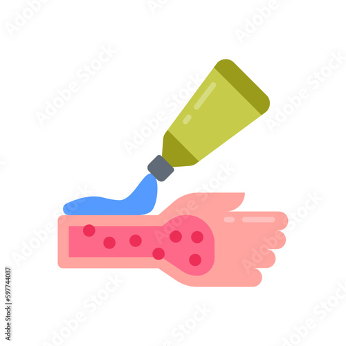 Allergic Reaction icon in vector. Illustration