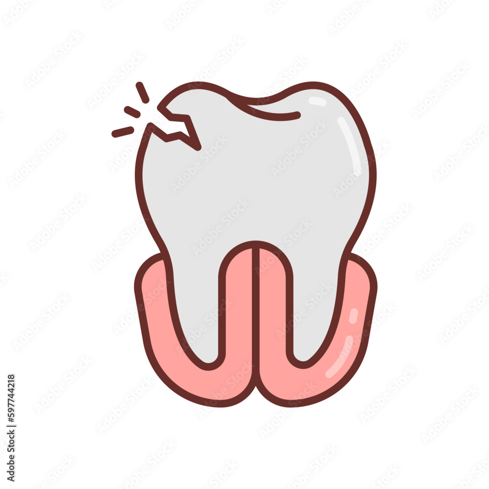 Dental Emergency icon in vector. Illustration Dental Emergency icon in vector. Illustration