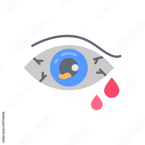 Eye Injury icon in vector. Illustration