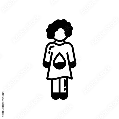 Dehydration icon in vector. Illustration