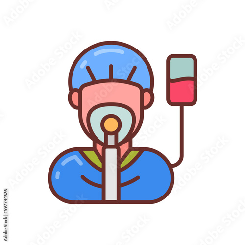 Coma icon in vector. Illustration