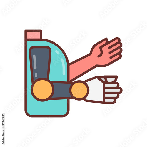 Disability icon in vector. Illustration