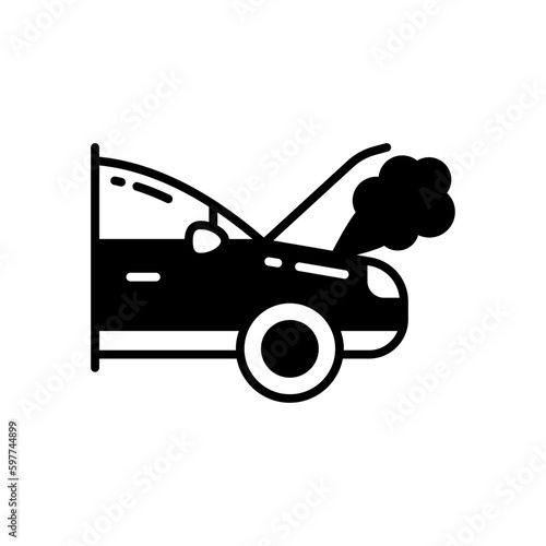 Smoke Damage icon in vector. Illustration