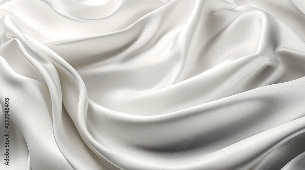 Abstract, Texture, Background, Pattern. Texture of Luxury Bright White Silk Waves Background. Generative Ai Abstract, Texture, Background, Pattern. Texture of Luxury Bright White Silk Waves Background. Generative Ai