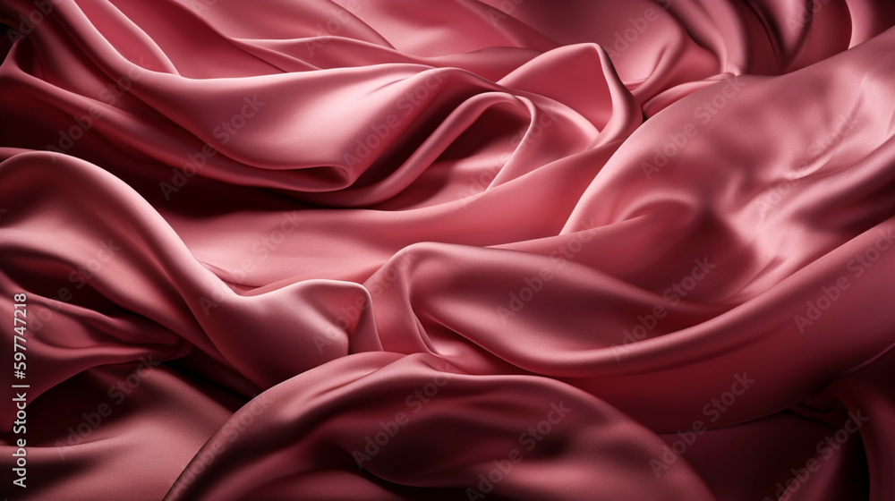Abstract, Texture, Background, Pattern. Texture of Luxury Bright Rose Pink Silk Waves Background. Generative Ai Abstract, Texture, Background, Pattern. Texture of Luxury Bright Rose Pink Silk Waves Background. Generative Ai