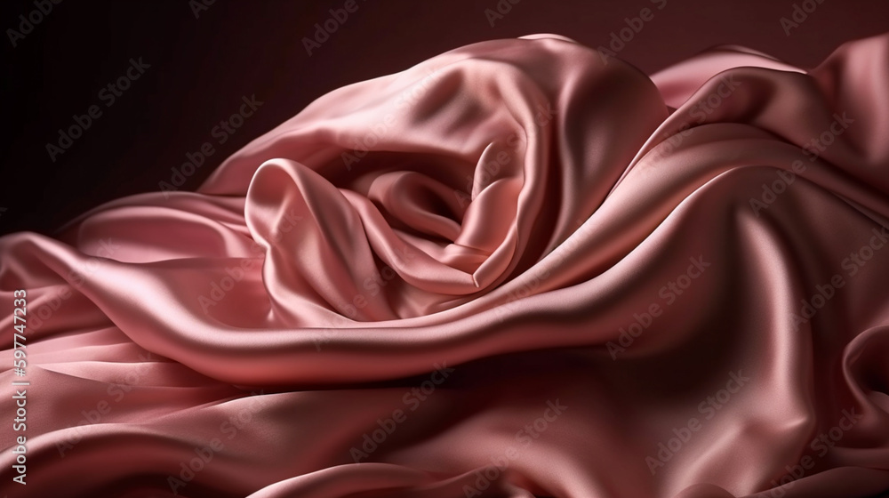Abstract, Texture, Background, Pattern. Texture of Luxury Bright Rose Pink Silk Waves Background. Generative Ai Abstract, Texture, Background, Pattern. Texture of Luxury Bright Rose Pink Silk Waves Background. Generative Ai