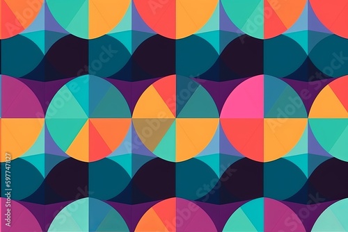 simple seamless geometric pattern, abstract colorful geometric pattern, seamless geometric pattern with triangles, geometric background, abstract geometric background, Generative AI © Ameer