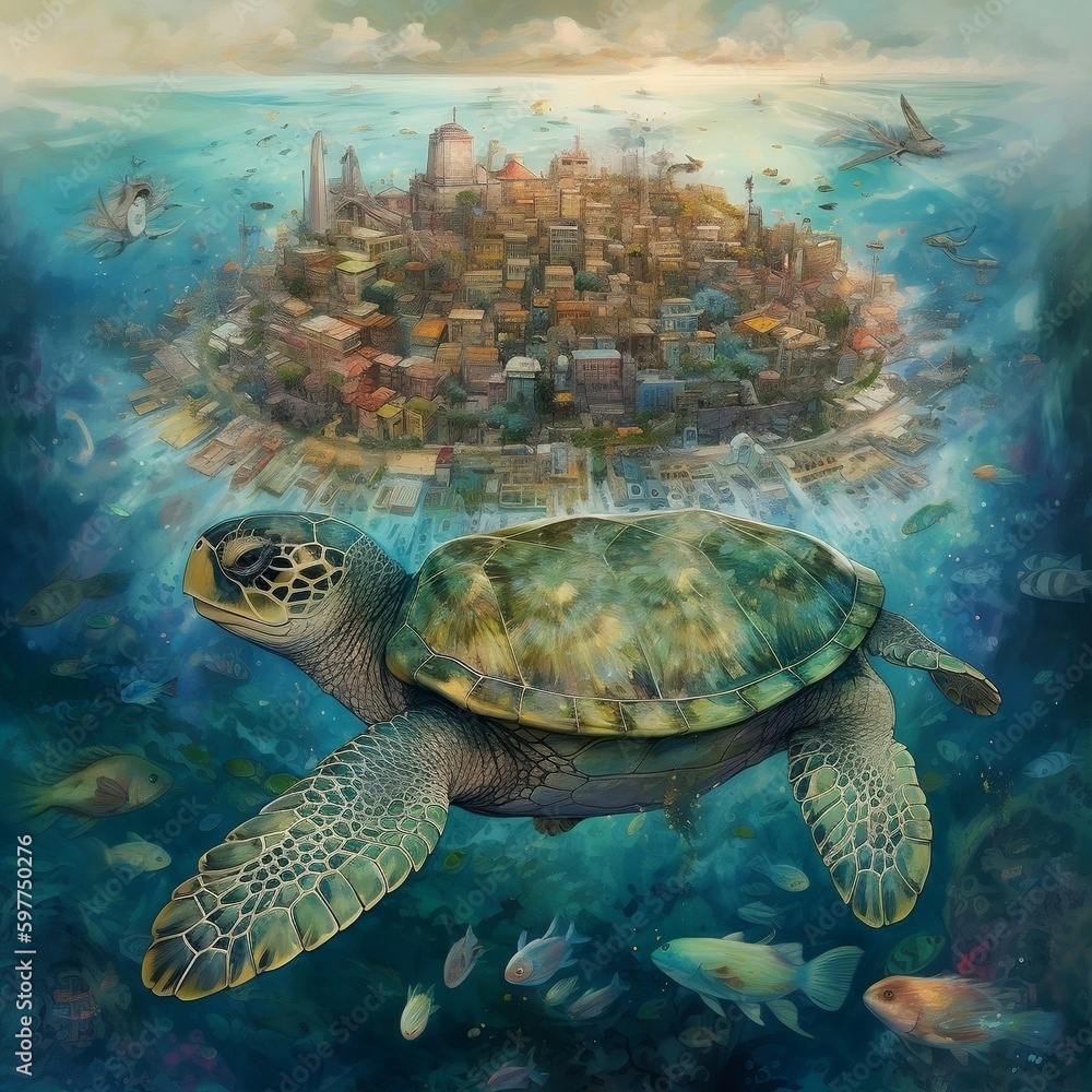 Obraz premium Aquamania turtle