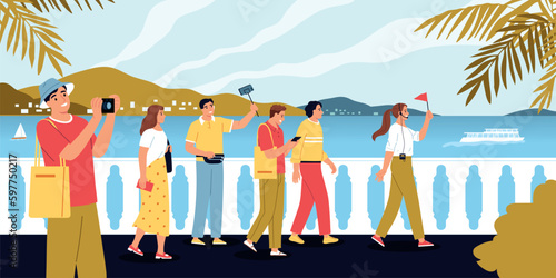 Guide And Sightseeing Background