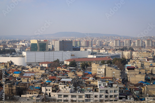 Panoramic view of Gaziantep, famous Turkish city