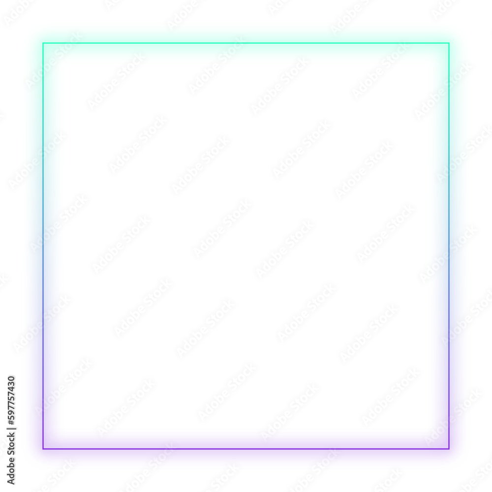 Rectangle neon frame colour at transparent background. Glowing neon frame in retro 80s - 90s style. Colored neon sign with empty space. Editable Vector file Rectangle neon frame colour at transparent background. Glowing neon frame in retro 80s - 90s style. Colored neon sign with empty space. Editable Vector file