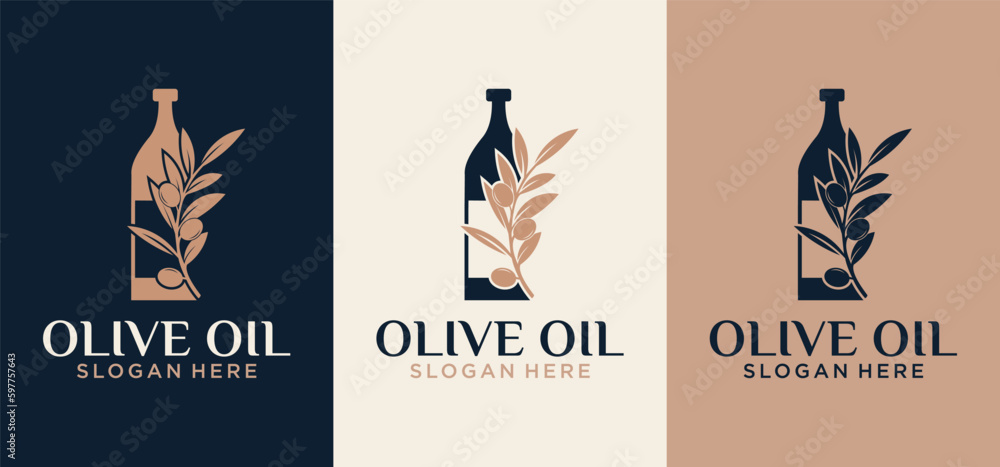 set of modern olive oil vector logo templates, suitable for health business and company logos set of modern olive oil vector logo templates, suitable for health business and company logos