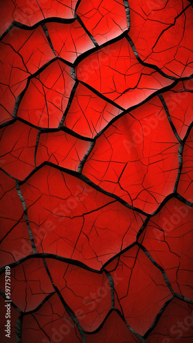 Cracked pattern Vertical Wallpaper Background | Generative AI