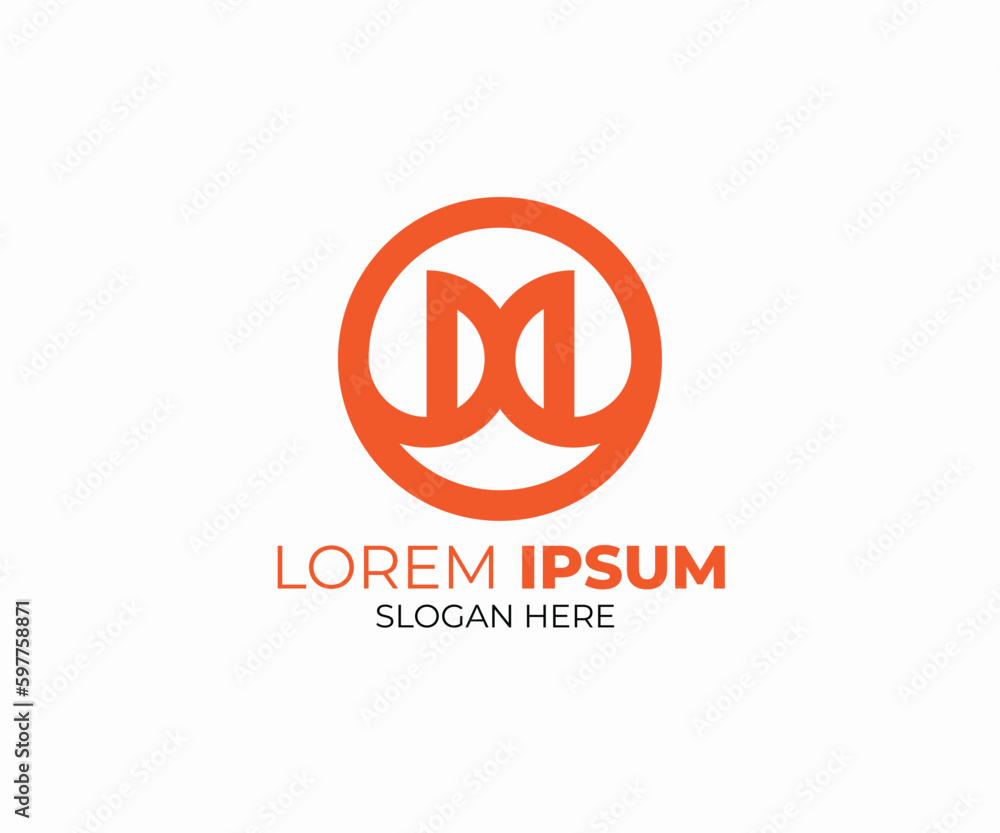 Modern minimal M logo design for company Modern minimal M logo design for company