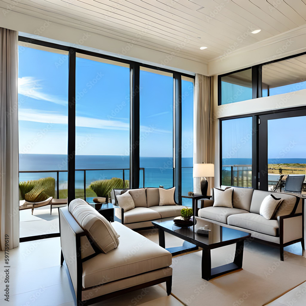 Fototapeta premium living room interior