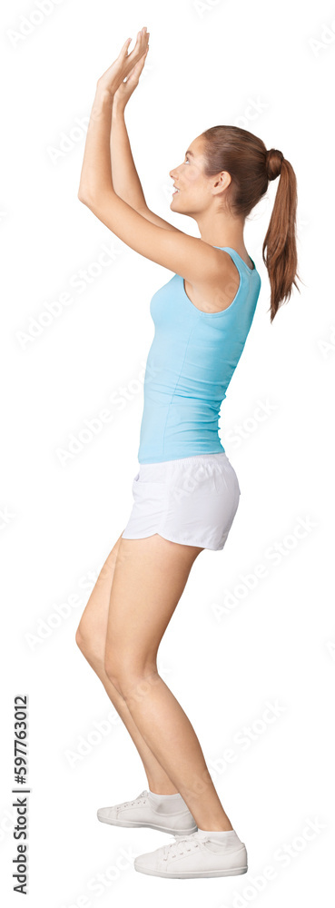 Portrait of young sporty woman isolated on white background Portrait of young sporty woman isolated on white background