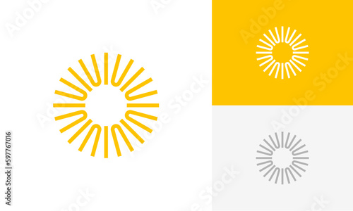 sun abstract logo design vector  © DevArt