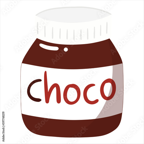 chocolate jam in a jar