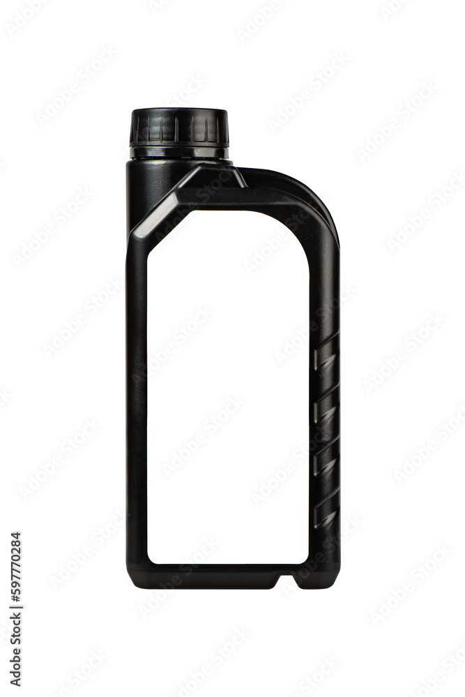 Black Gallon with Empty Label isolated Black Gallon with Empty Label isolated