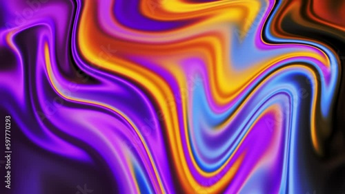 Wallpaper Mural Colorful liquid waves motion abstract background seamless looping animation Torontodigital.ca
