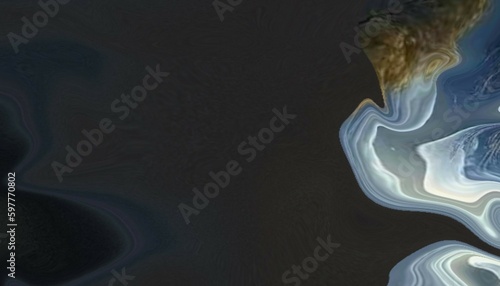 Colorful geometric background. Blue elements with fluid gradient. Dynamic shapes composition. 