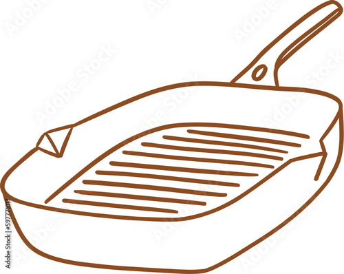 kitchenware_steak pan with stick_pan_file png