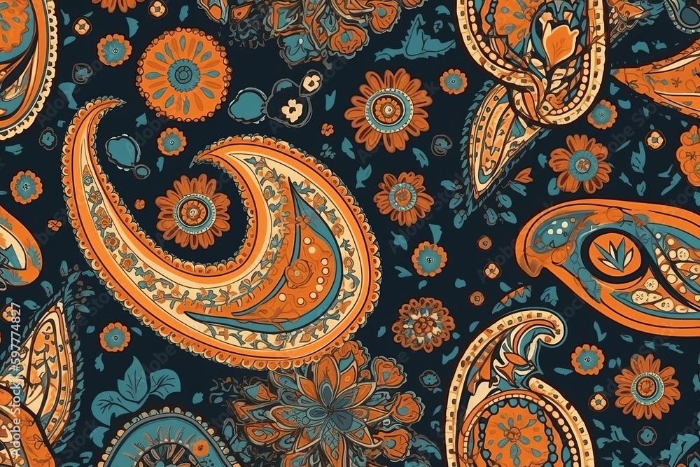 simple seamless paisley pattern, paisley background, seamless paisley pattern, beautiful pattern with paisley, paisley ornament pattern, pattern with paisley, Generative AI simple seamless paisley pattern, paisley background, seamless paisley pattern, beautiful pattern with paisley, paisley ornament pattern, pattern with paisley, Generative AI
