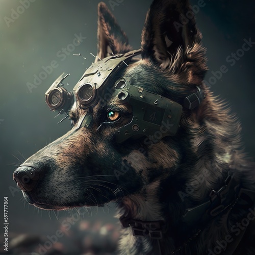 Futuristic War Dog 4