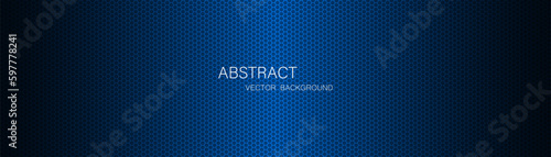 Abstract blue steel mesh background with free space for design. Modern technology innovation concept background. Perforated dark blue metal sheet for background image.
