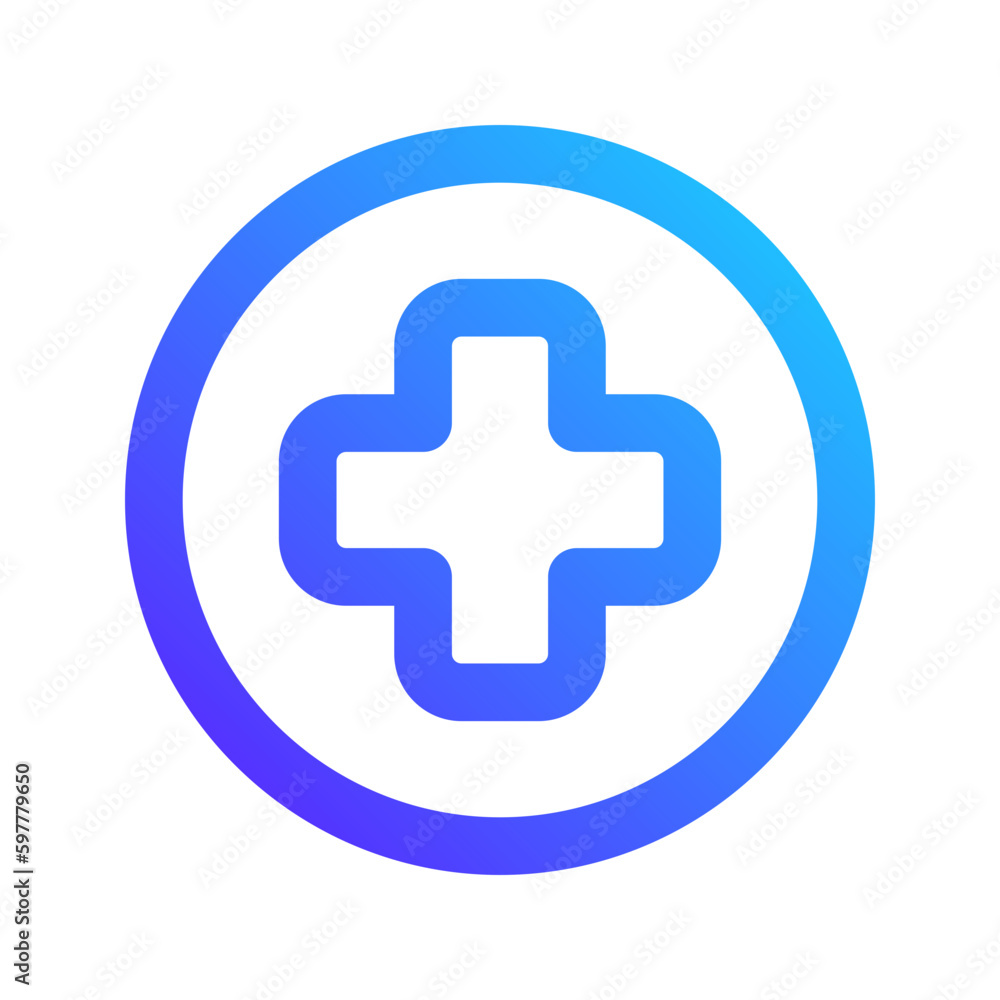 hospital gradient icon