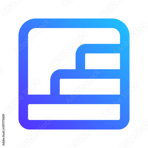 basement gradient icon