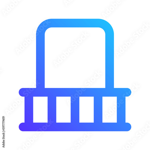 balcony gradient icon