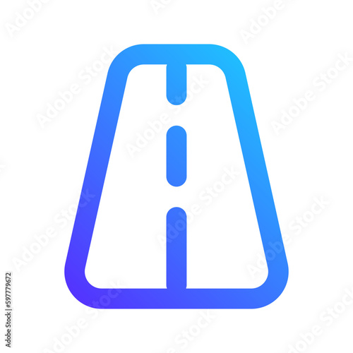 roadway gradient icon