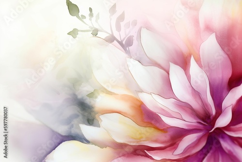 flower background  watercolor - Ai