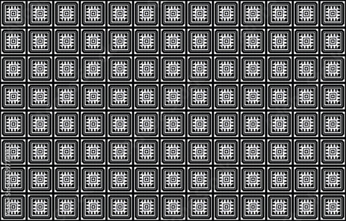 Seamless abstract geometric pattern on white background.Vector Illustration.