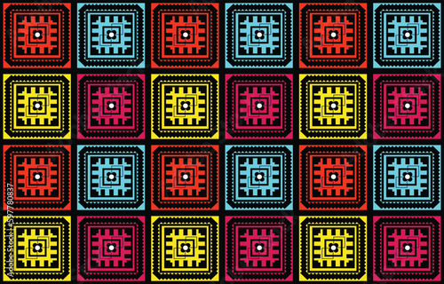 Seamless abstract geometric pattern. Vector Illustration.