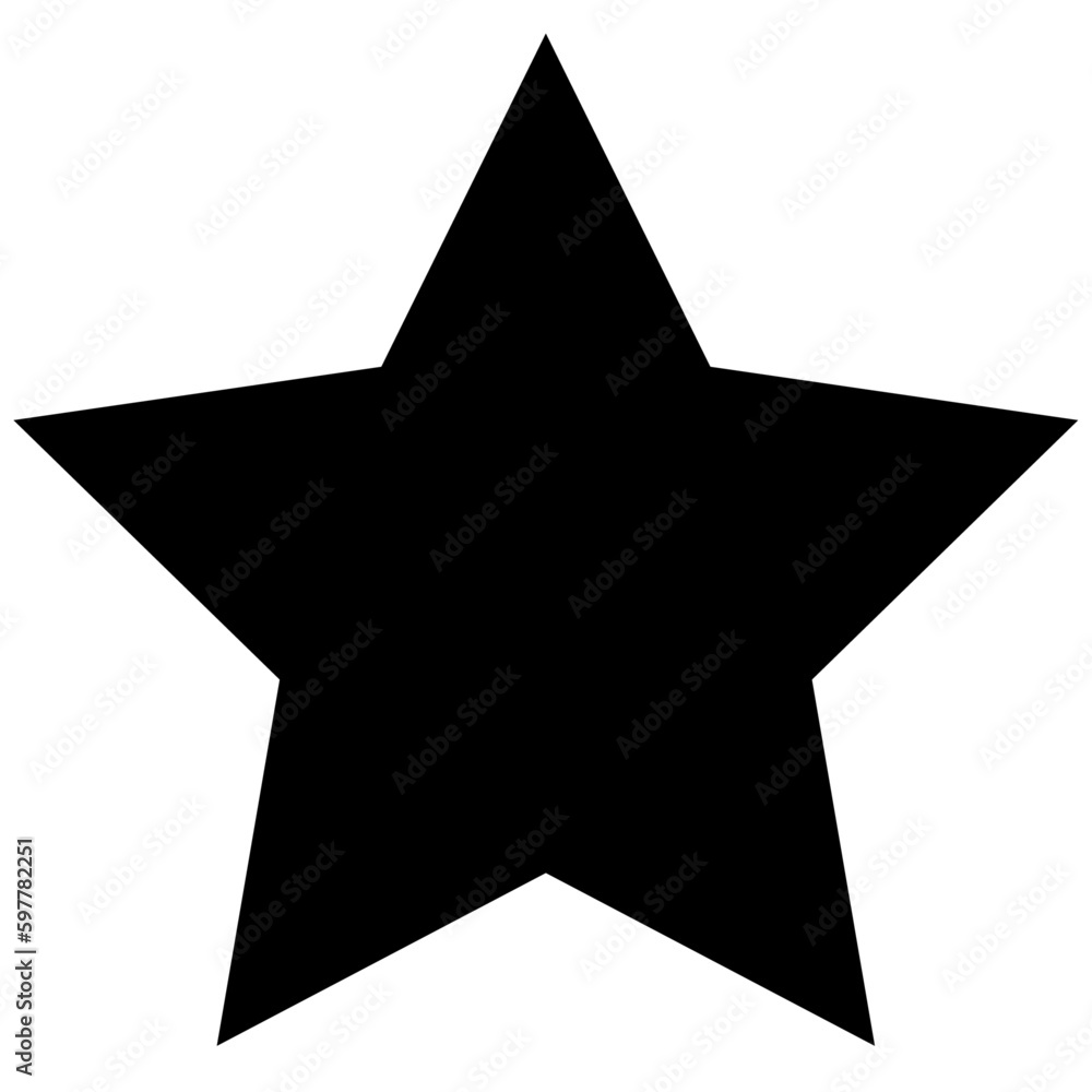 Star icon, black color flat style star shape rank concept vector. Trendy design graphic sign illustration for web, mobile, app, UI, logo, game, stamp, label symbol isolated on white background. Star icon, black color flat style star shape rank concept vector. Trendy design graphic sign illustration for web, mobile, app, UI, logo, game, stamp, label symbol isolated on white background.