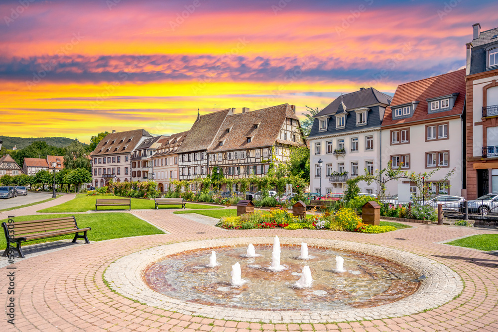 Altstadt, Wissembourg, Deutschland 