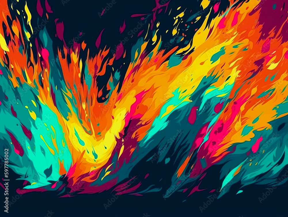 Obraz premium abstract colorful background. Generative AI