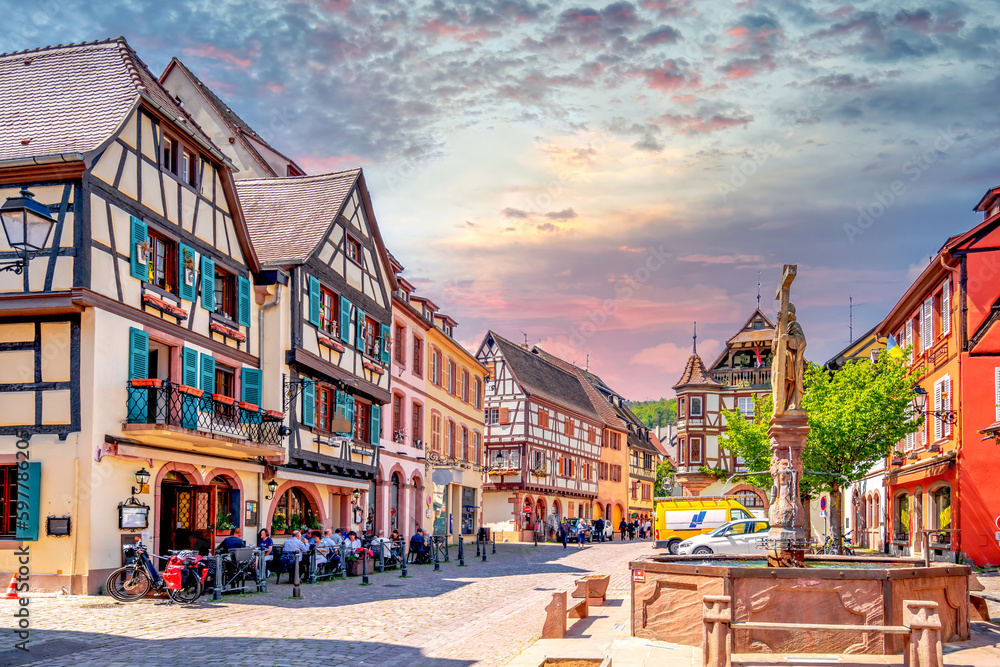Fototapeta premium Altstadt, Kaysersberg, Deutschland 