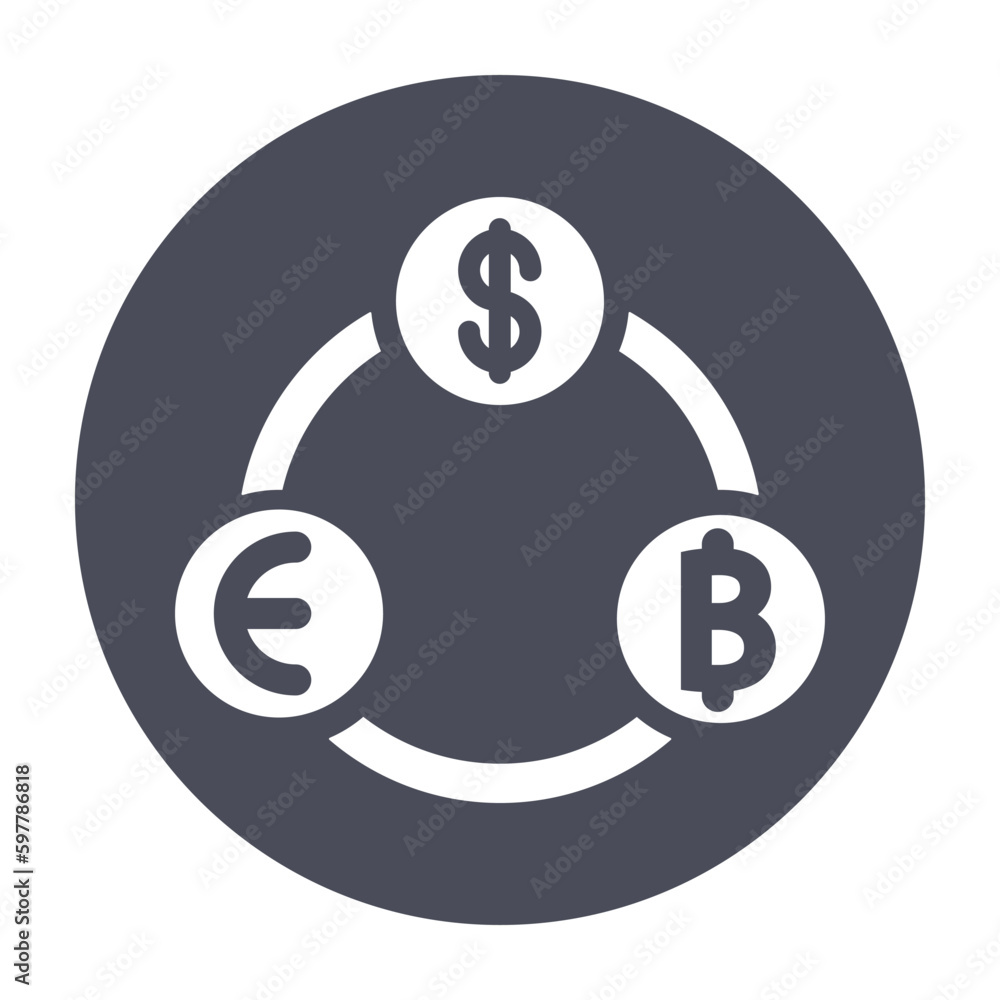 currency exchange icon, arrows spin, convert money, transfer cash, financial exchange, thin line symbol - editable stroke vector illustration currency exchange icon, arrows spin, convert money, transfer cash, financial exchange, thin line symbol - editable stroke vector illustration