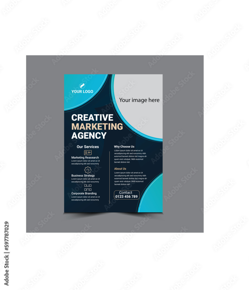 Corporate Modern Business Flyer design template 