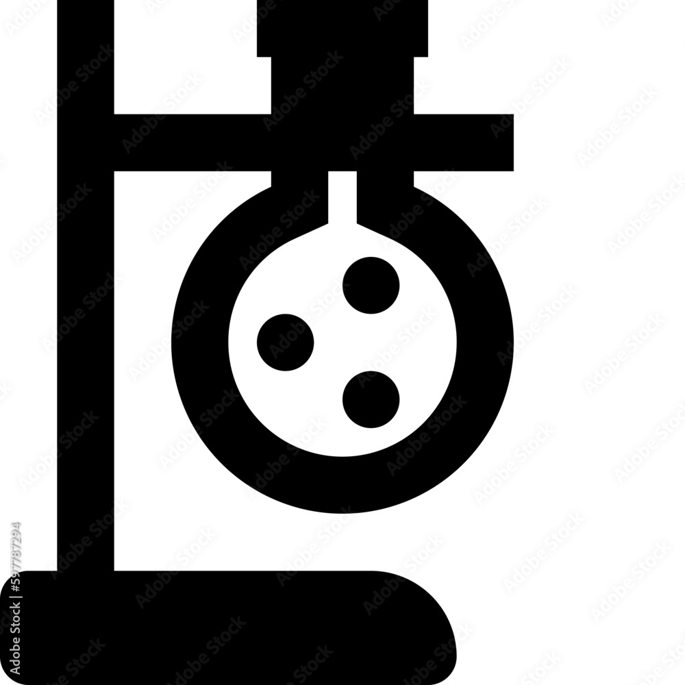 Obraz premium laboratory black solid icon