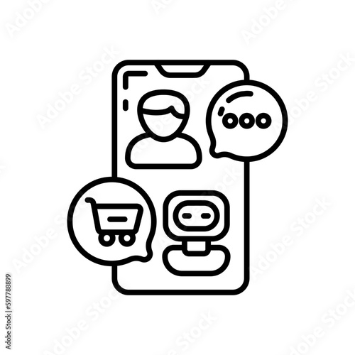 Virtual Personal Shopping Assistants icon in vector. Illustration