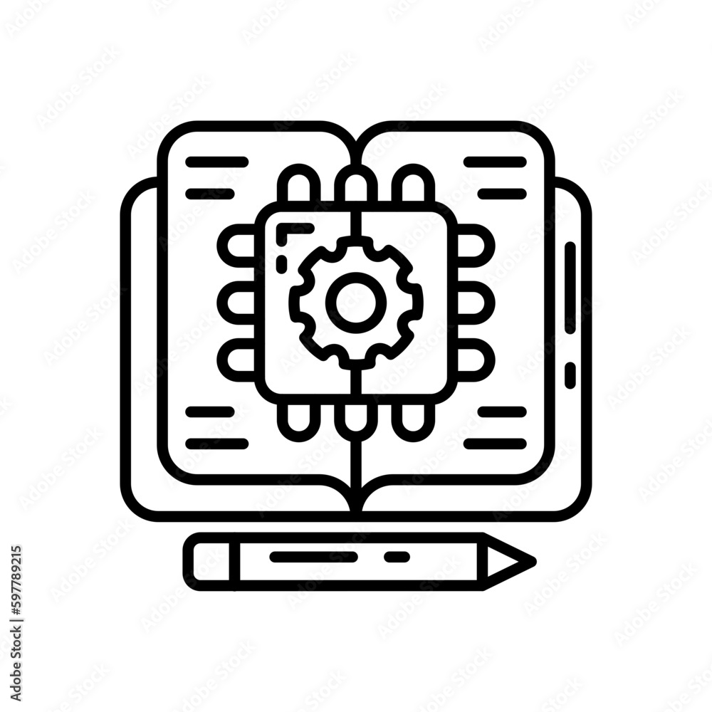 Cybernetics icon in vector. Illustration