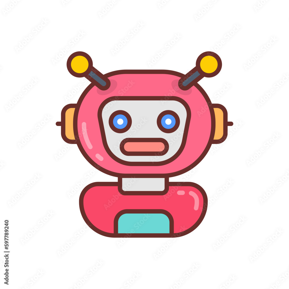 Robotics icon in vector. Illustration