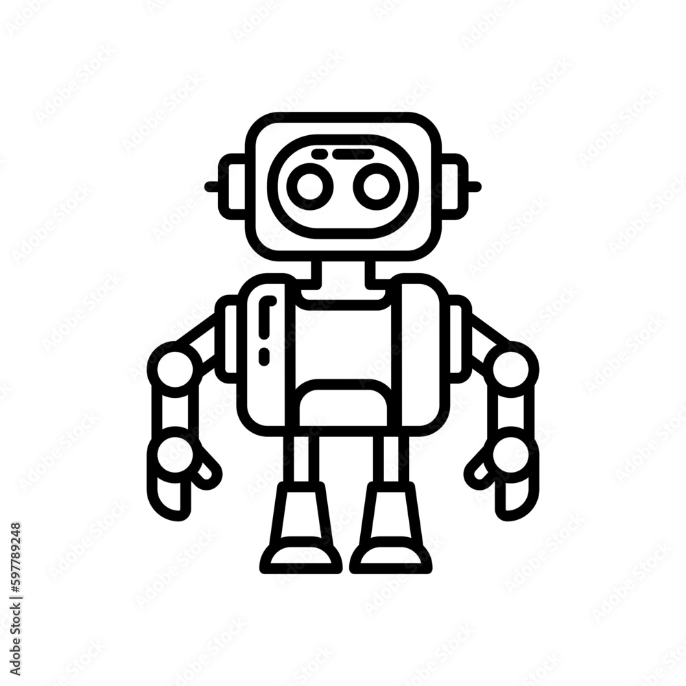 Humanoid icon in vector. Illustration Humanoid icon in vector. Illustration