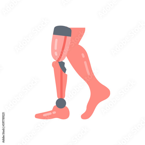 Prosthetic icon in vector. Illustration